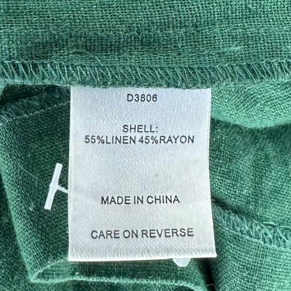 ALEXIA ADMOR Collette Asymmetrical Button Down Belted Linen Midi Dress Size 6 - Picture 6 of 8